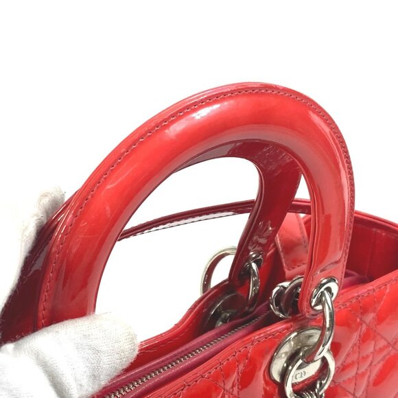 CHRISTIAN DIOR Red Shoulder Bag - Picture 5 of 14